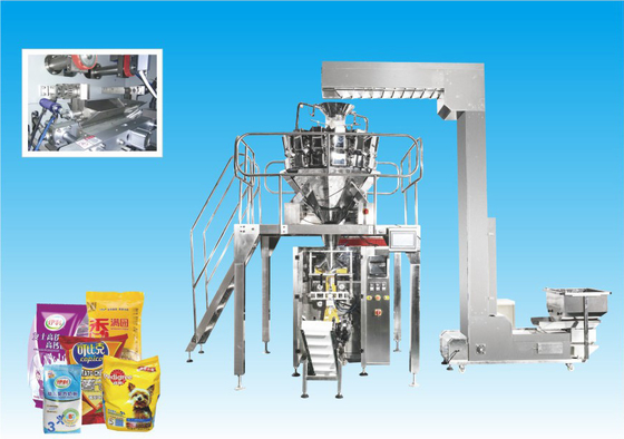 Máquina de embalagem de fritas 380v 50 sacos/min 2000ml