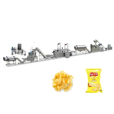 Linha de produção de batatas fritas multifuncional de 100 kg/h SUS304