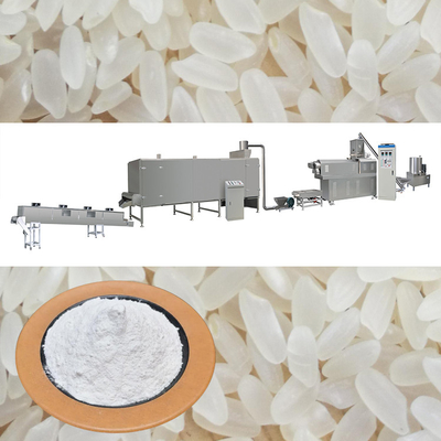 260 kg/H Extrusora de alimentos industriais Linha de produção de arroz artificial inteligente