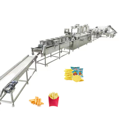 Linha de produção de batatas fritas fritas congeladas