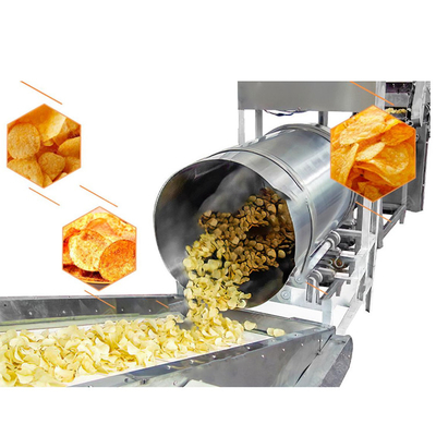 380V Linha de produção de batatas fritas 1500kg/h Aquecimento rápido