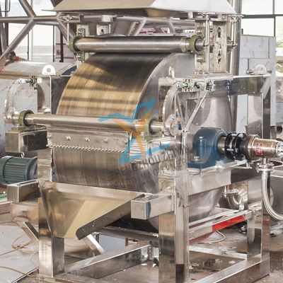 Máquina de Secagem por Raspador de Emulsão SUS304 Máquina de Secagem por Cristalização Química Líquida Secador de Raspador de Tambor com Aquecimento a Vapor