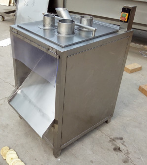CE 50kg/H 5mm Plantain Banana Chips Linha de produção semi-automática
