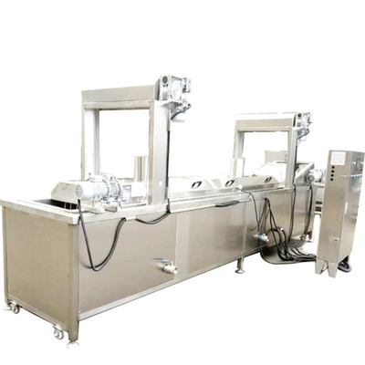 Snacks automáticos batatas fritas Cinturão Industrial de 800 mm Friteira Elétrica