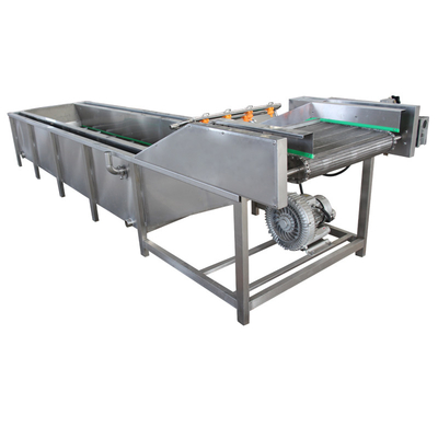 Máquina de lavagem industrial de vegetais de 220 V a ultra-som contínuo