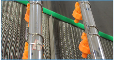 Máquina de lavagem industrial de vegetais de 220 V a ultra-som contínuo