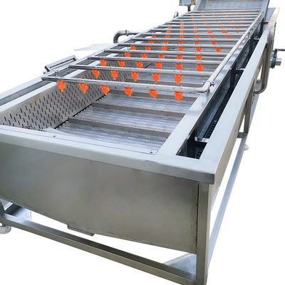 Máquina automática de lavagem de frutas 400 kg 500 kg/h Máquina de lavagem de bolhas de vegetais