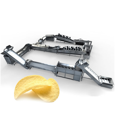 Linha de produção de batatas fritas automática de 100 kg/h 3N 380V 50HZ