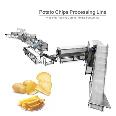 Linha de produção OEM de batatas fritas de milho de trigo 100 kg/h a 1500 kg/h