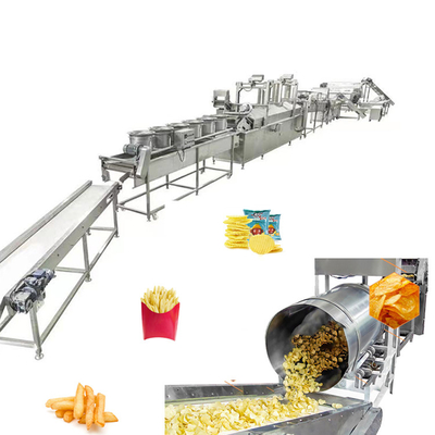 Fritas de tamanho 7-20mm Linha de produção de fritas congeladas com material de alta qualidade